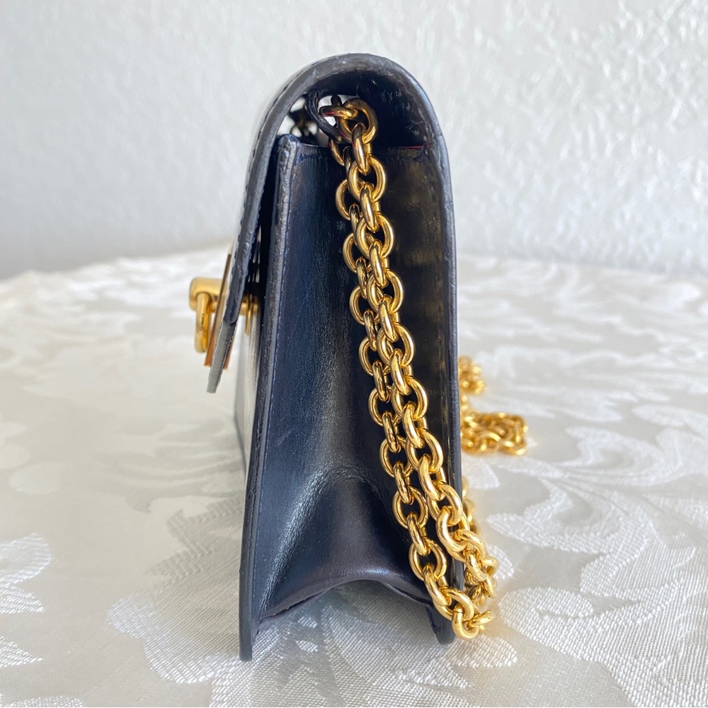 Céline Navy leather door knocker detail mini bag - Picture 10 of 16